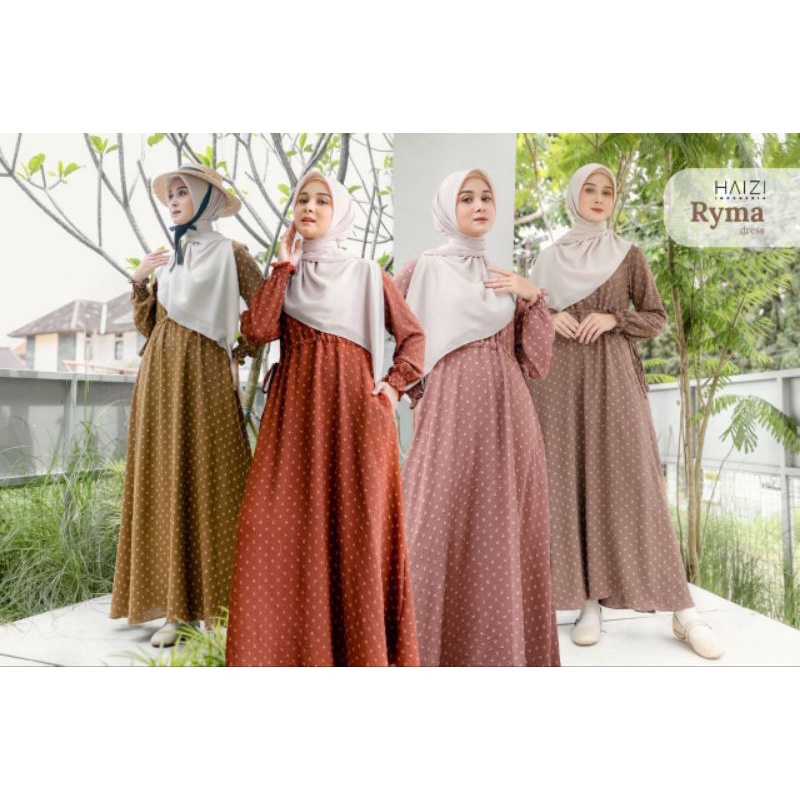 HAIZI - RYMA DRESS / GAMIS SYARI / GAMIS MUSLIMAH