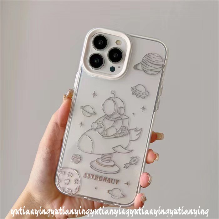 Casing OPPO A17 A15 A5s A7 A17K A1K A96 A76 A54 A15s A16 A9 A5 A53 A3s A55 A31 A16K A12 A77 A57 A95 F11 Reno 6 5F 7s 3 in 1 Sarung Bantal Sofa Desain Astronot