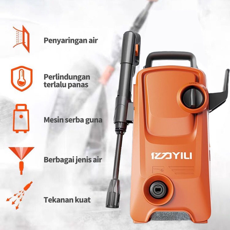 【COD】Mesin cuci mobil Pressure Washer  mobil Jet Cleaner Mesin Cuci Steam Pembersih tekanan tinggi