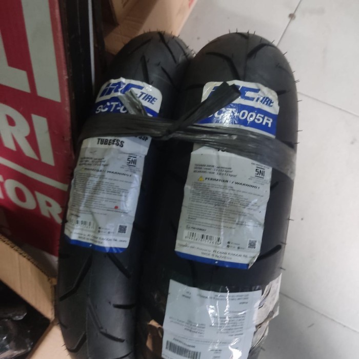 BAN LUAR TUBELESS (DEPAN & BELAKANG) (1 SET) AEROX-155 VVA YAMAHA