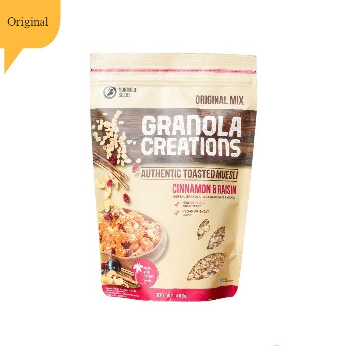 

READY Granola Creations Authentic Toasted Muesli Cinnamon & Raisin - 400 g