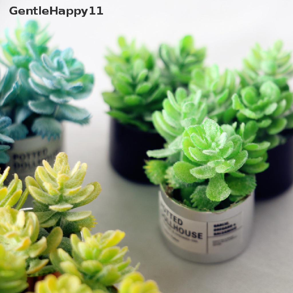 Gentlehappy Simulasi s Hijau Mini Pohon Pot Untuk 1: 12miniatur Pot Rumah Boneka id