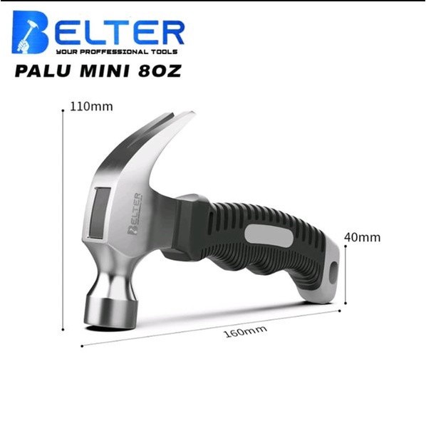 Palu Kambing Mini 8 OZ Gagang Cebol Pendek Mini Claw Hammer