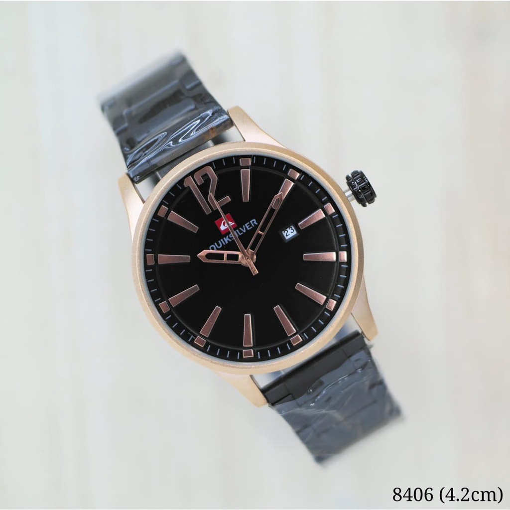 PROMO TERLARIS  Jam Tangan Pria Quiksilver 8406 Rantai / JAM / JAM TANGAN / JAM TANGAN MURAH -  jam 