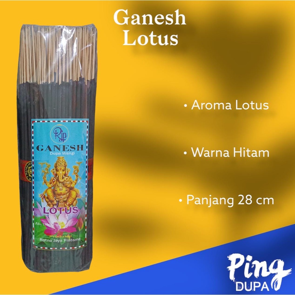 Dupa Bali Lotus Ganesh Kiloan Hio Wangi Incences Sticks Abu Tidak Panas Produksi Ratna Jaya Pratama