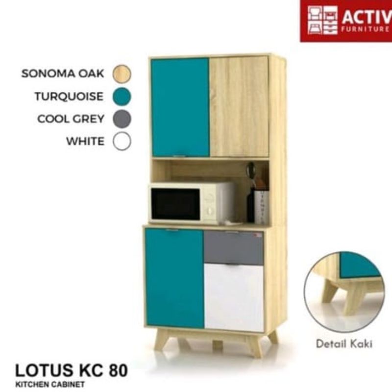 lemari dapur rak dapur kitchen set lemari dapur minimalis LOTUS KC 80