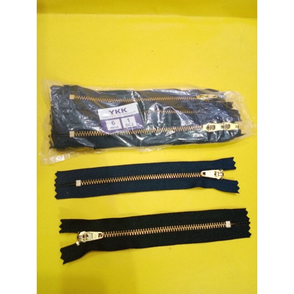 Beli 12 gratis 1 Sleting YKK ORI / Sleting celana Levis / Sleting Levis hitam / Sleting Levis navy / 5&quot; 6&quot; 7&quot;