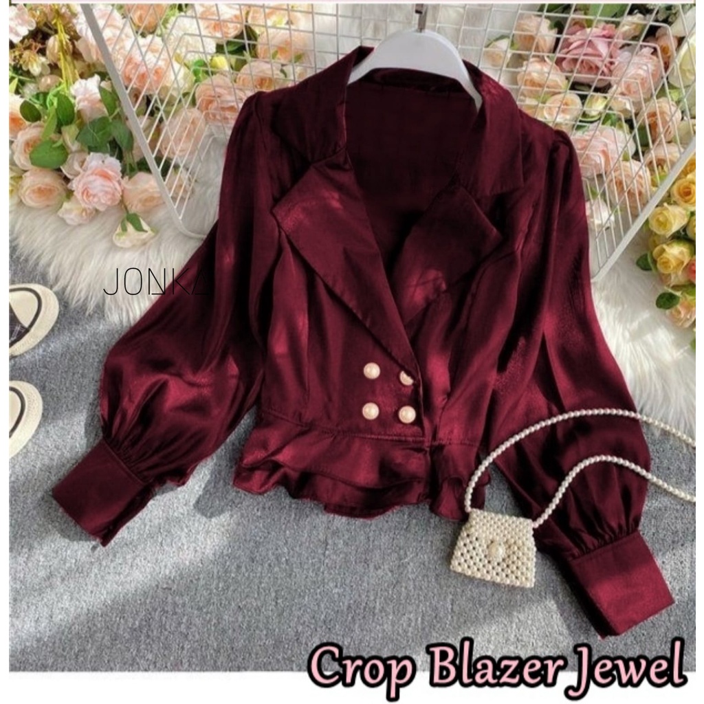 JONKA FASHION - Blazer Wanita Jeany Blazer Casual Kekinian