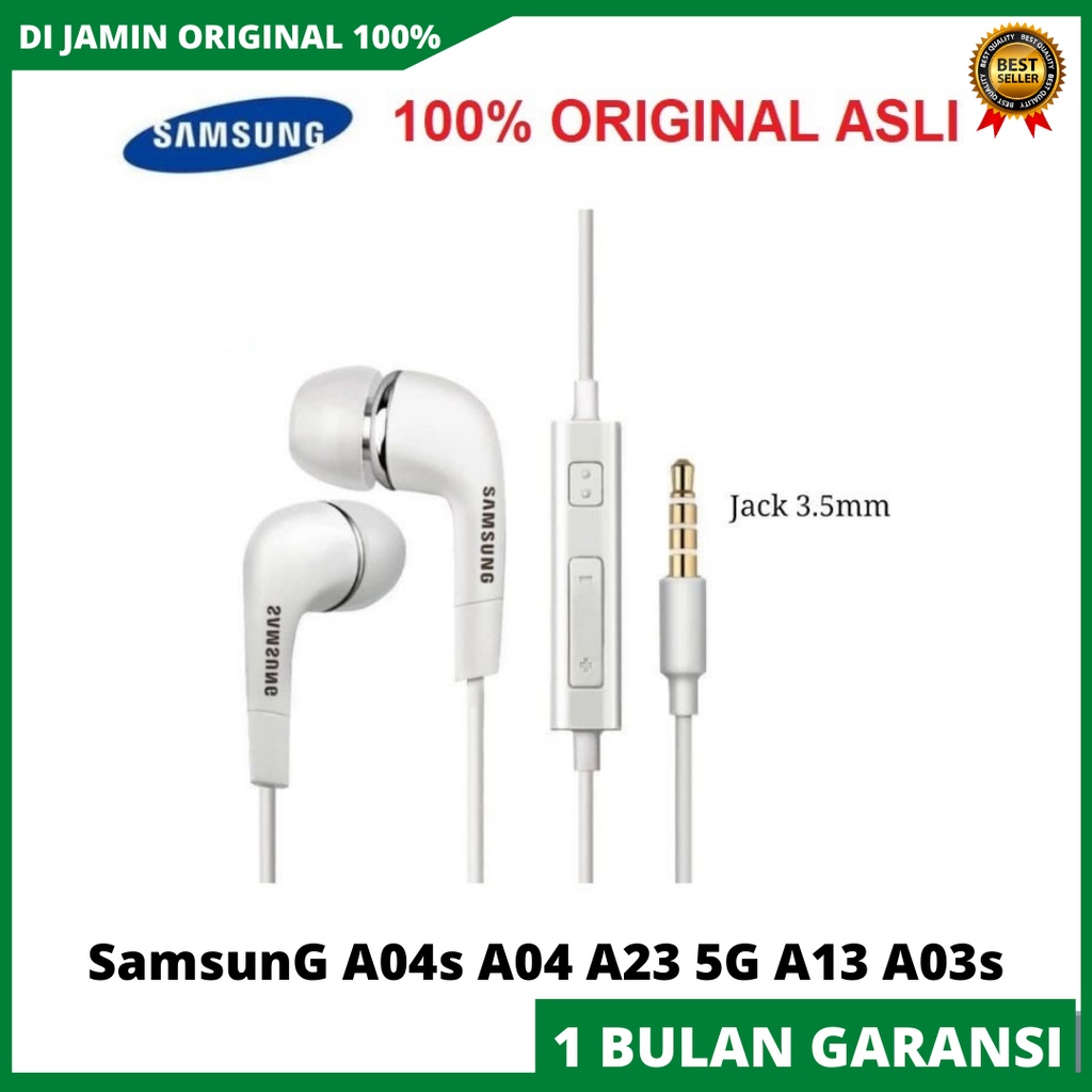 Handsfree SamsunG A04s A04 A23 5G A13 A03s Original HEADSET