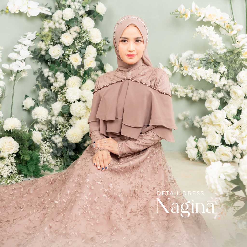 NAGINA DRESS MEWAH 10 LOOK BAJU KONDANGAN GAMIS JUMBO