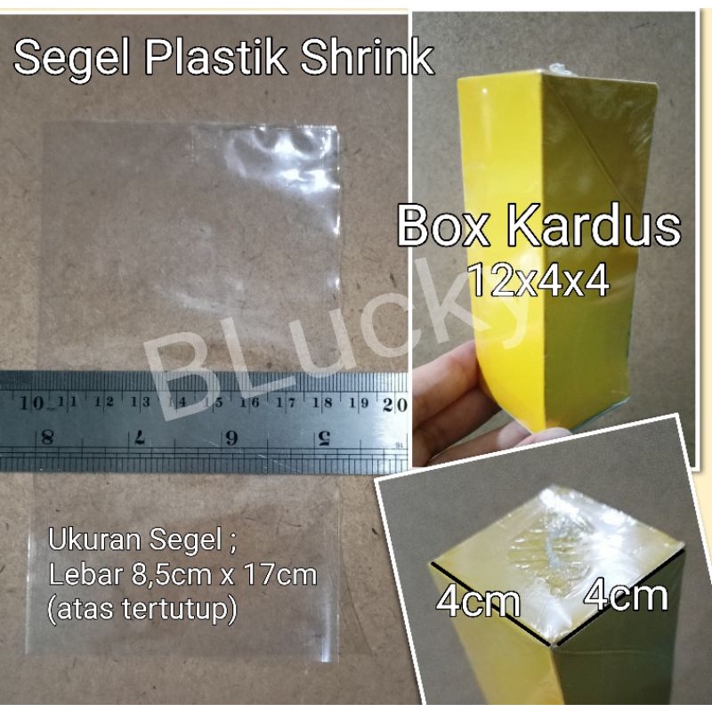

100pcs Segel Plastik Wrap Shrink 8,5cmx17cm Atas Tertutup Untuk Box Kardus