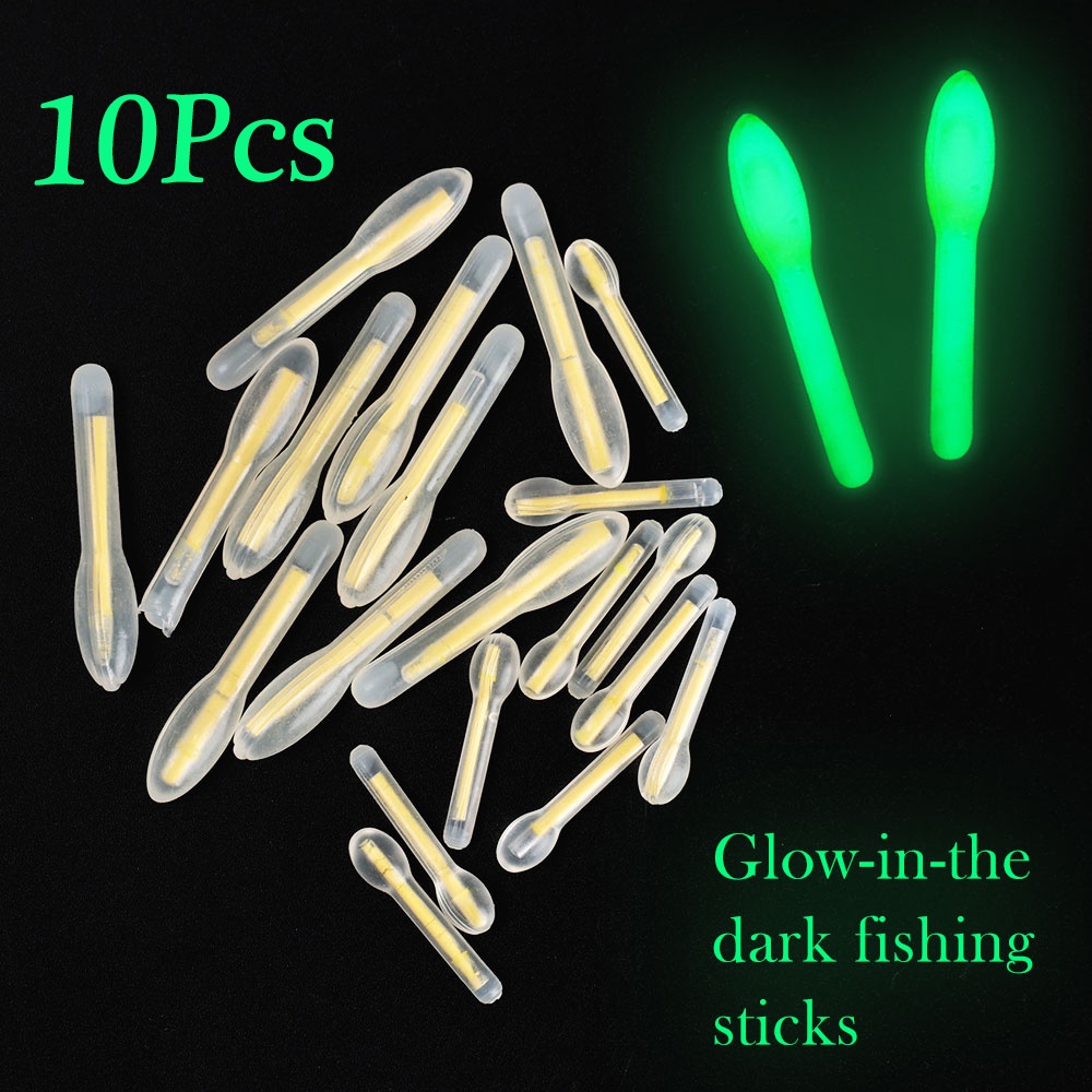 10 Pcs / lot Stik Lampu Fluorescent Bentuk Bohlam Untuk Memancing