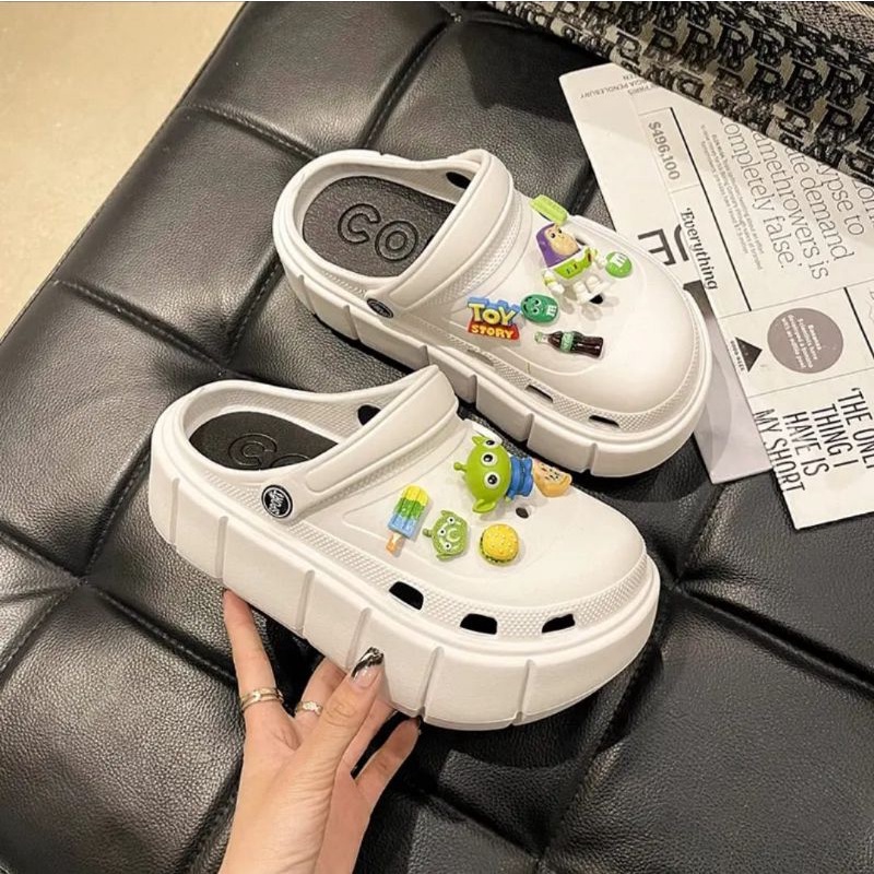 【BISA COD】Premium Wedges Sandal toy story cowok cewek Import Bangkok Premium Lucu 6cm tinggi corcs c