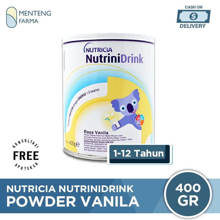 Nutricia Nutrinidrink Powder Vanila 400 gram