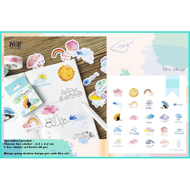 

46Pcs Stiker Aesthetic Scrapbook Sticker Deco Stiker Lucu Stiker Jurnal All Season Deco Journal