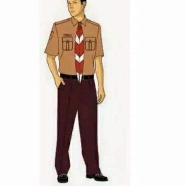 CELANA PRAMUKA PDH PEMBINA/PENEGAK BAHAN RAFILLO GABARDIN STANDAR - 27