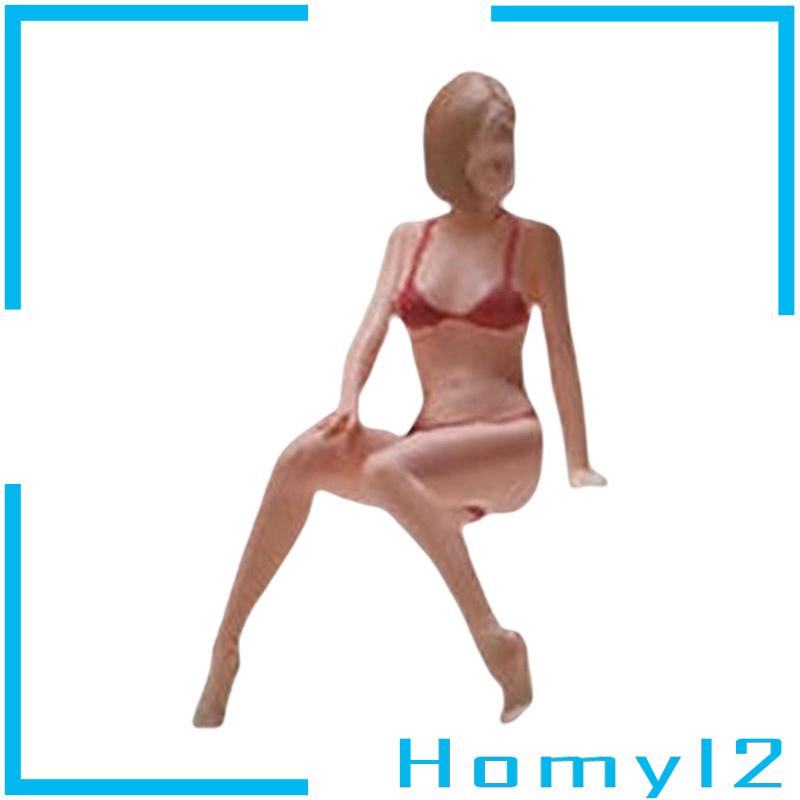 Homyl2 Miniatur Figur Wanita Multifungsi Skala 1 / 64 Untuk Lansekap Mikro / Taman DIY