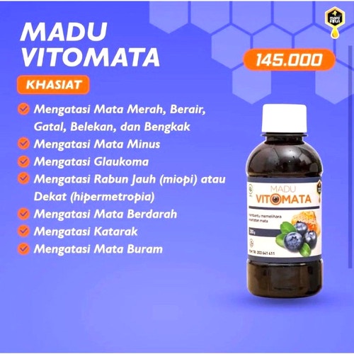 

VItomata Madu Fira Herbal Mengatasi Mata Minus dan Menghindari Mata Rabun 280 Gram