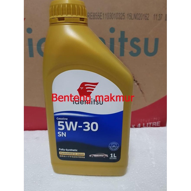 oli mesin gasoline 5w30 full synthetic idemitsu