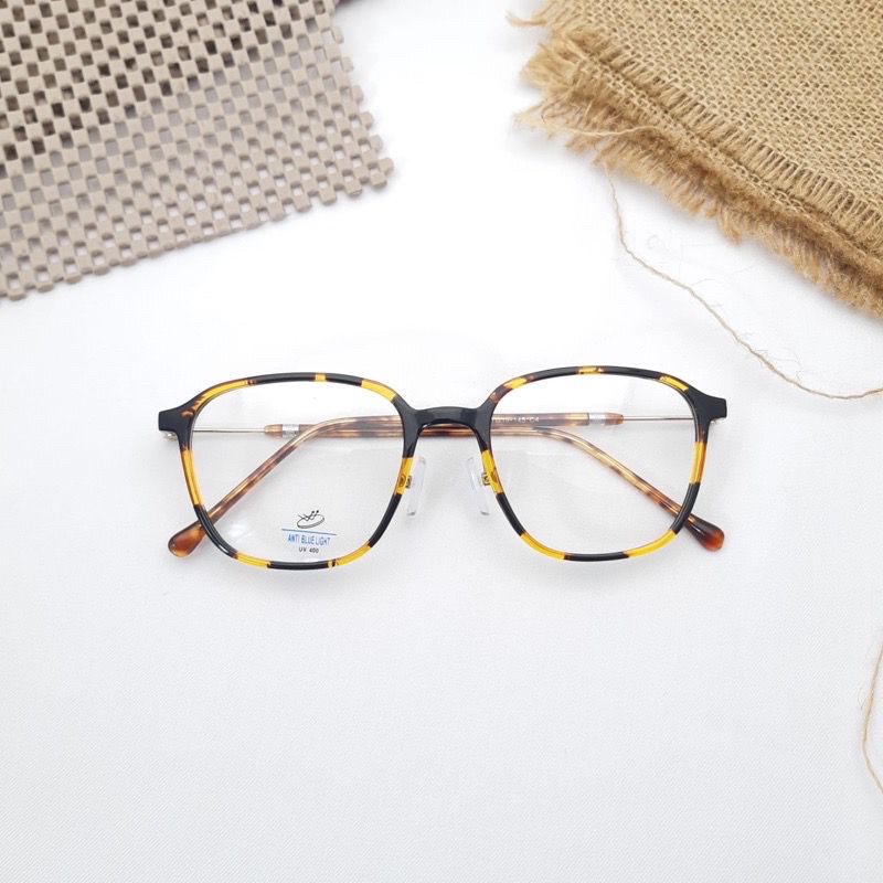 Termurah Bisa COD Kacamata Frame 6137 PAKET FRAME + LENSA PHOTOCROMIC l Kacamata lensa bluecromic anti radiasi photogray 6137 BLUERAY | Korean Vintage Fashion