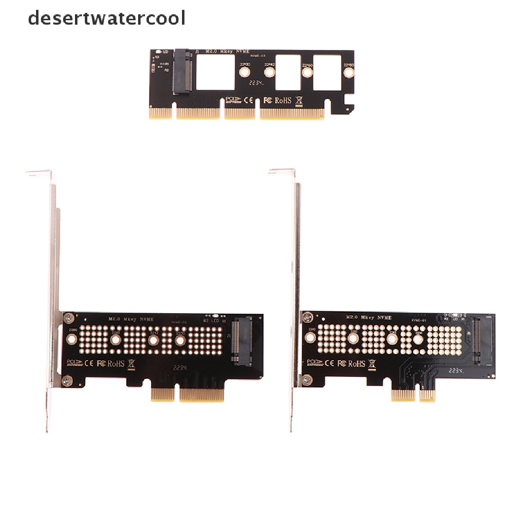 Deid 1 Set Adapter Card M.2 NVMe SSD Ke PCIE 3.0 X16 / X8 / X4 / X1 Untuk Komputer Desktop