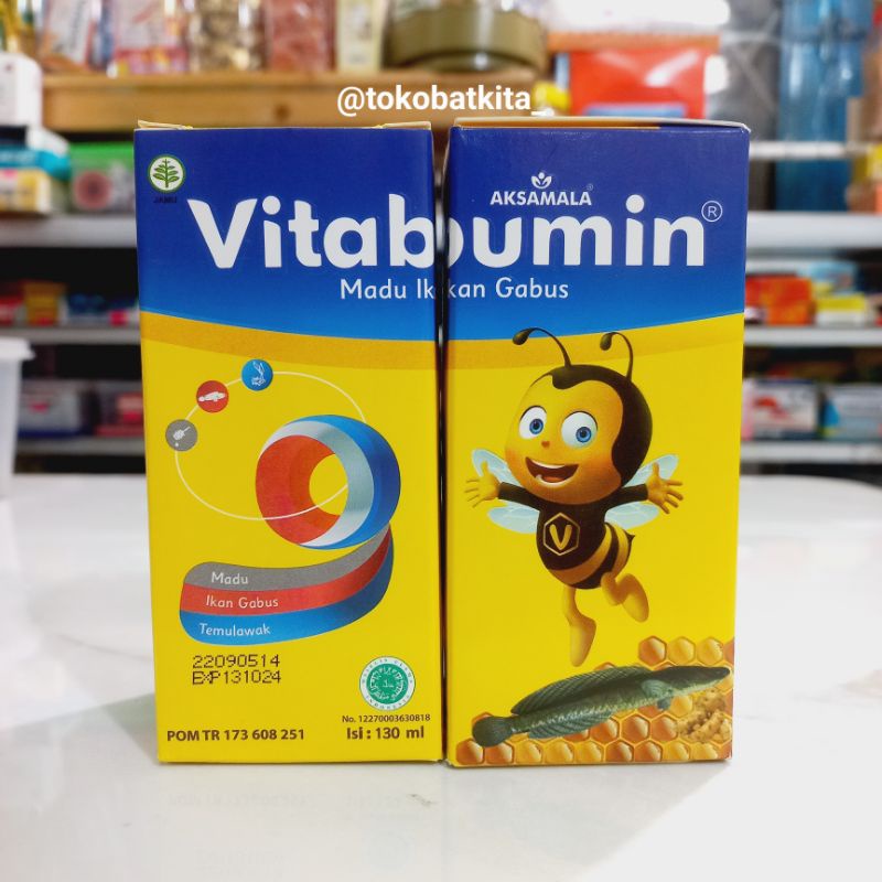 [1BTL= 130ML] VITABUMIN 100% ORIGINAL/ STIKER HOLOGRAM ASLI / VITAMIN NAFSU MAKAN MADU TEMULAWAK IKA