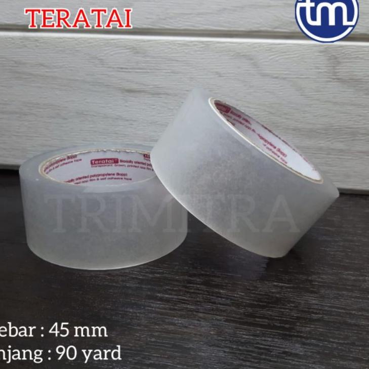 

⟳ Isolasi Lakban Teratai Bening Transparan 2" 45 mm 90 Yard ヷ