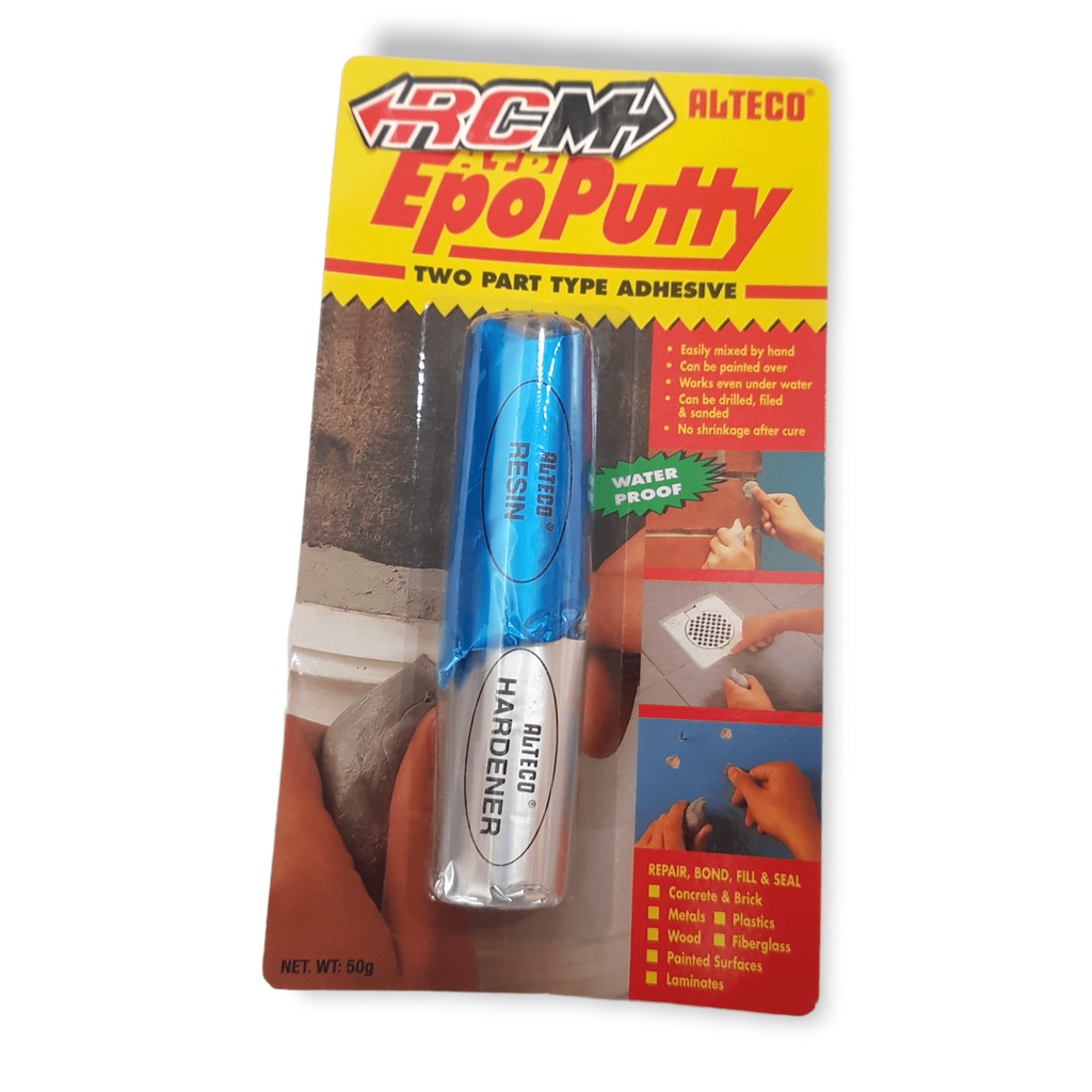 LEM EPOPUTTY EPO PUTTY ALTECO LEM KAPAL PORTING DODOL 50GRAM 50G 50 GRAM ORI ORIGINAL EPOPUTTY ASLI