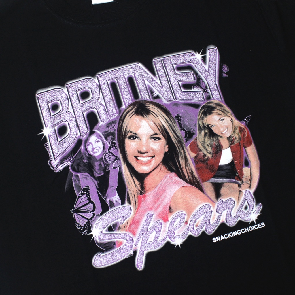 T-shirt | Oversize | Britney | Black | Snackingchoices