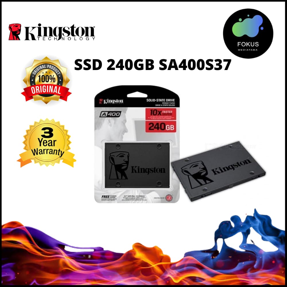 kingston ssd sata 2.5&quot; a400 240gb garansi resmi