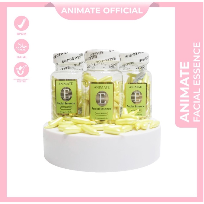 [BPOM] ANIMATE Facial Essence Capsule / Glowing Serum Cerah