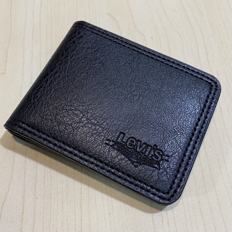 Dompet Kulit Pria Import Levis Polos Lipat Original Genuine Leather DompetPria Dompetkulit Premium Kekinian Dengan Motif