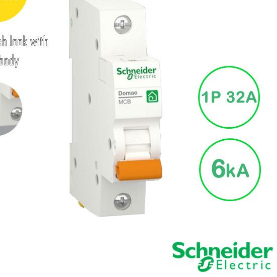 Jual Schneider Mcb P A Ka New Domae Mcb Breaker Phase Ka Shopee Indonesia