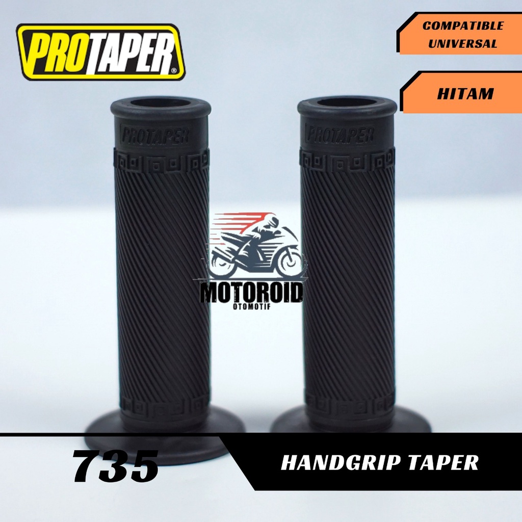 GRIP POTAPER STANDAR BLACK MOTIF BULU UNIVERSAL