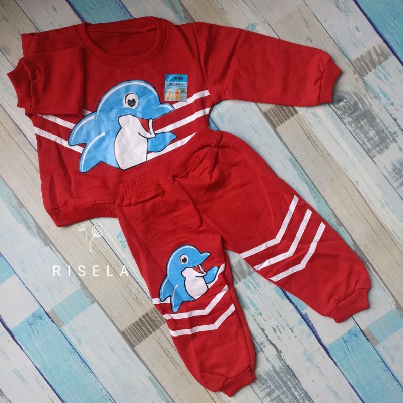 1Set Jaket Bayi usia 1-3 tahun motif keren