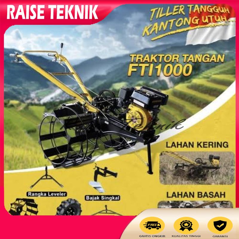 TRAKTOR BAJAK SAWAH FIRMAN FTI 1000 + MESIN PENGGERAK FGE200HD