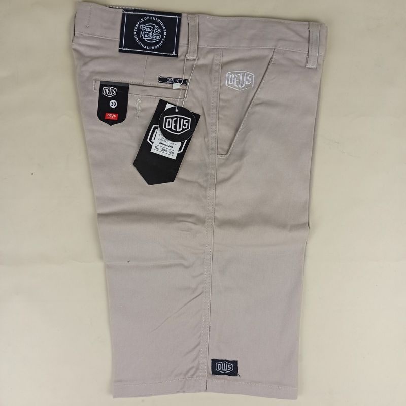 Celana Pendek Pria Chino Twill Combed 27-38 Original Cream Mocca