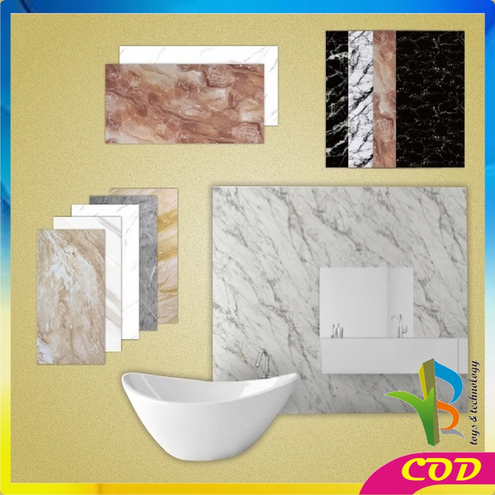 RB-C427 Stiker Lantai Vynil Marble  (30 x 30 cm) &amp; (30 x 60 cm) / Vinil Lantai Marbel Granit / STiker Lemari Cabinet Marbel