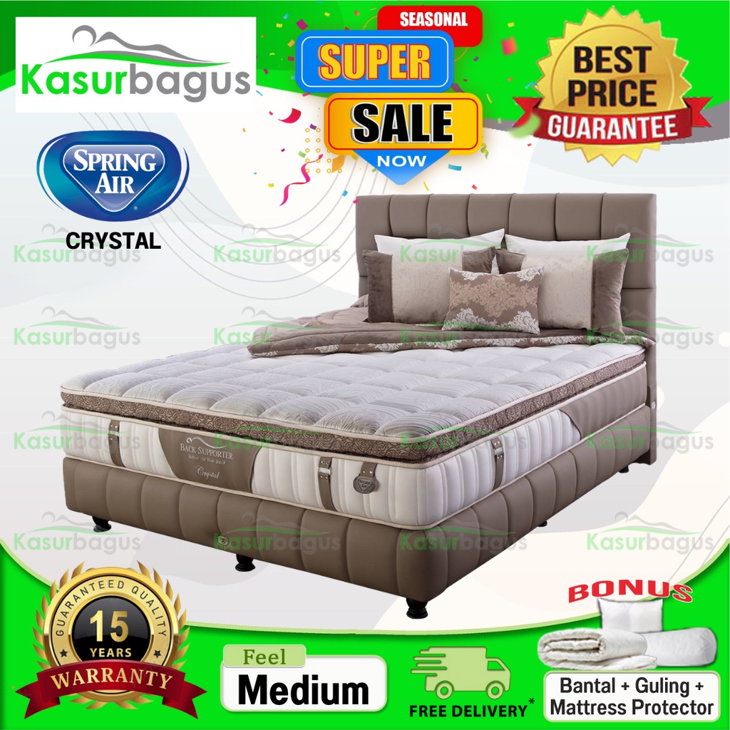 Spring Air Kasur Springbed Crystal - Full Set 120x200