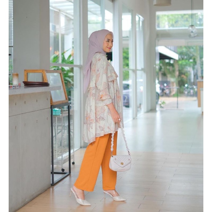 SETELAN CELANA MOTIF BUNGA / SETELAN CELANA RAYON DIAMOND
