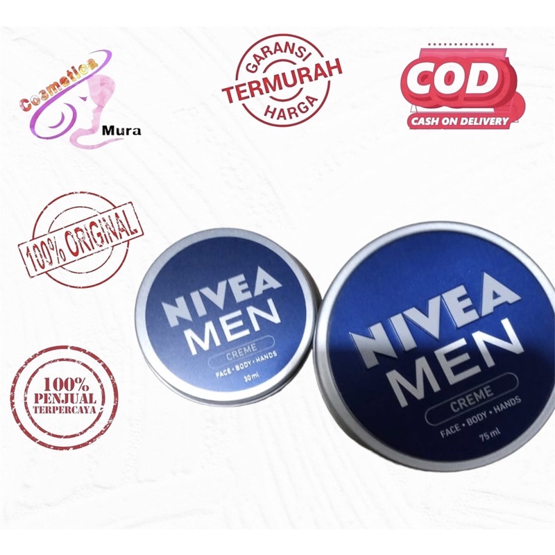 cream wajah + serum || Nivea Men creme cream 30 &amp; 75 gr