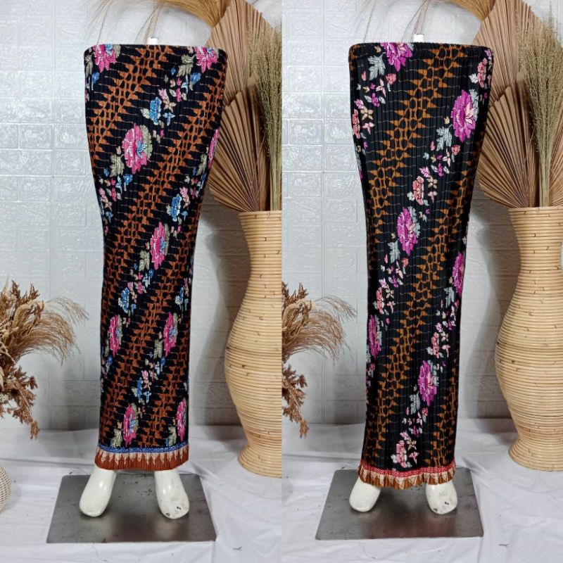 Real Pict Rok Plisket Batik Modren/ Bawahan Kebaya / Rok Batik / Rok Wisuda / Batik Murah