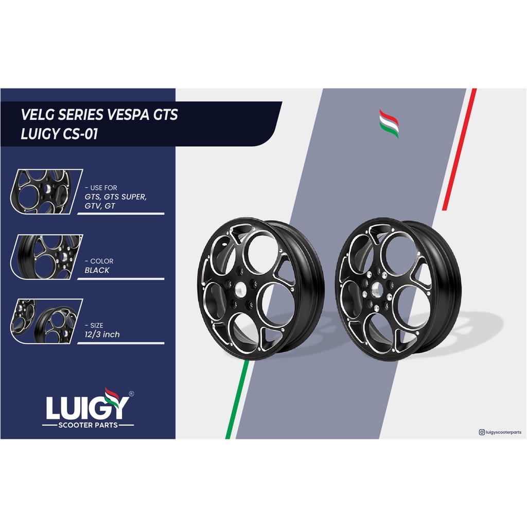 Velg Vespa Matic Gts 150 Iget Model Marus Cs 01 Luigy