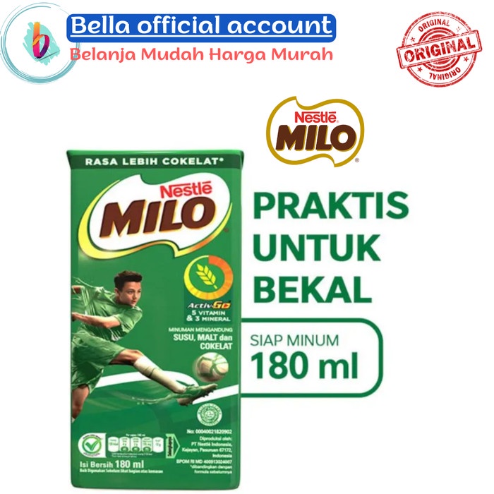 

MILO ACTIV - GO UHT Susu Coklat 180 ml