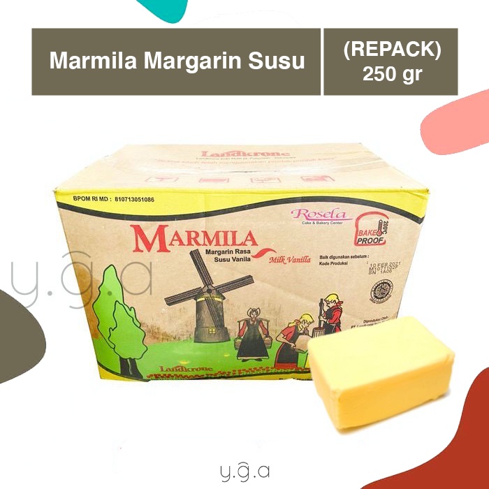 

Marmila Margarine (REPACK) 250gr / Margarin Susu / Mentega