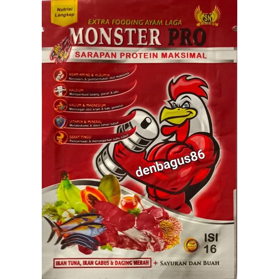 JAMU AYAM MONSTER PRO TERBAIK 10 PCS/SATU RENCENG