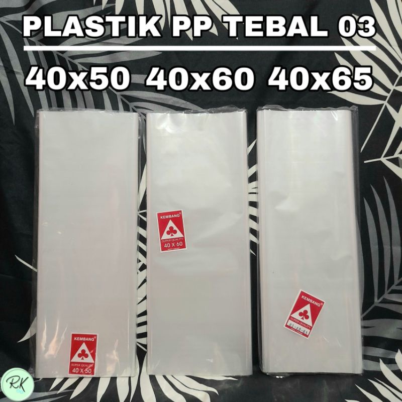 PLASTIK PP LAUNDRY 40x50 40x60 40x65 TEBAL 03 BENING