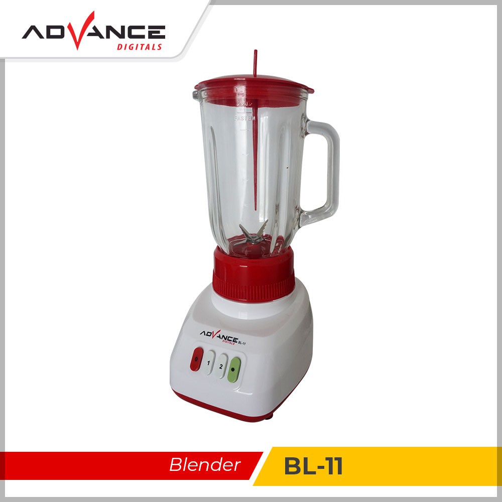 ADVANCE BL-11 2IN1 Blender Kaca Serbaguna 1.25L Food Grade Garansi Resmi 1 Tahun