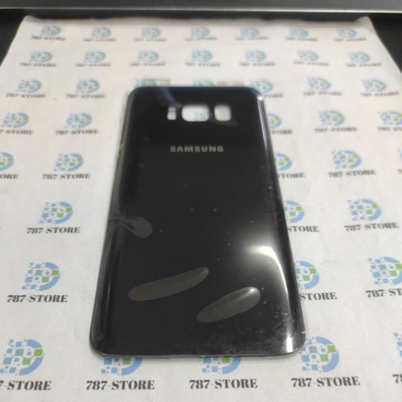 BACKGLASS SAMSUNG S8 G950FD MIDNIGHT BLACK ORIGINAL