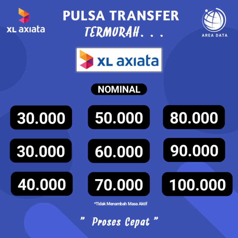 Pulsa XL Transfer murah 20k - 100k